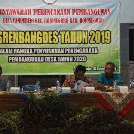 Pemdes Campurejo Gelar Musrenbang Tahun 2020